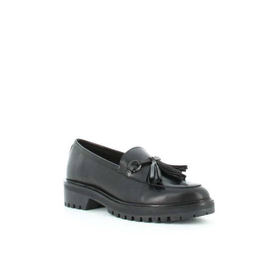 Mocassins en cuir Velours Noir