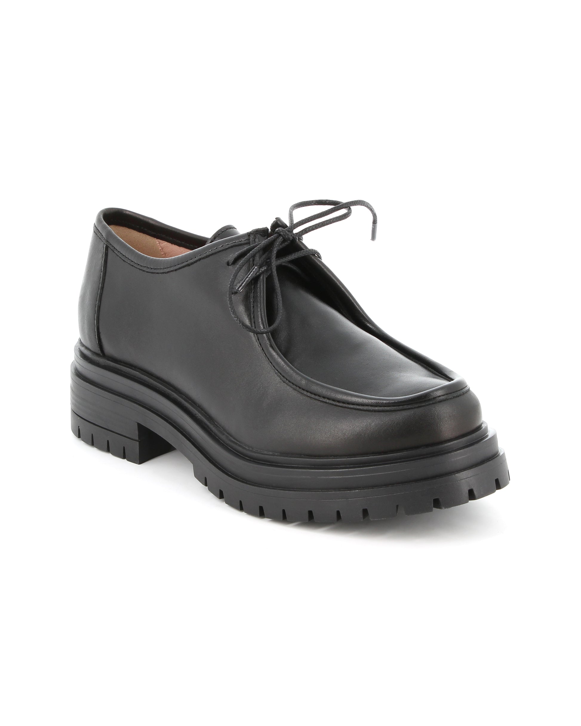 Derbies en cuir Éclipse Noir