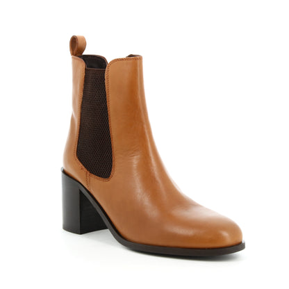 Boots en cuir Défi Cognac