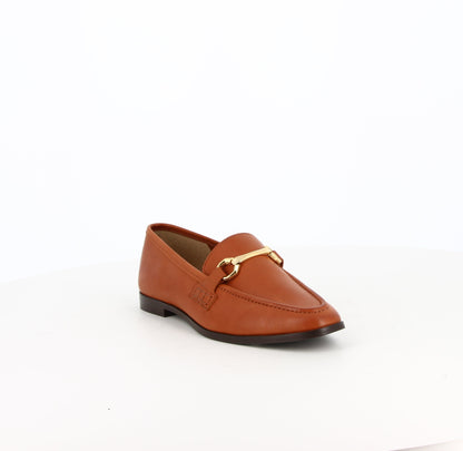 Mocassins en cuir Vague Cognac