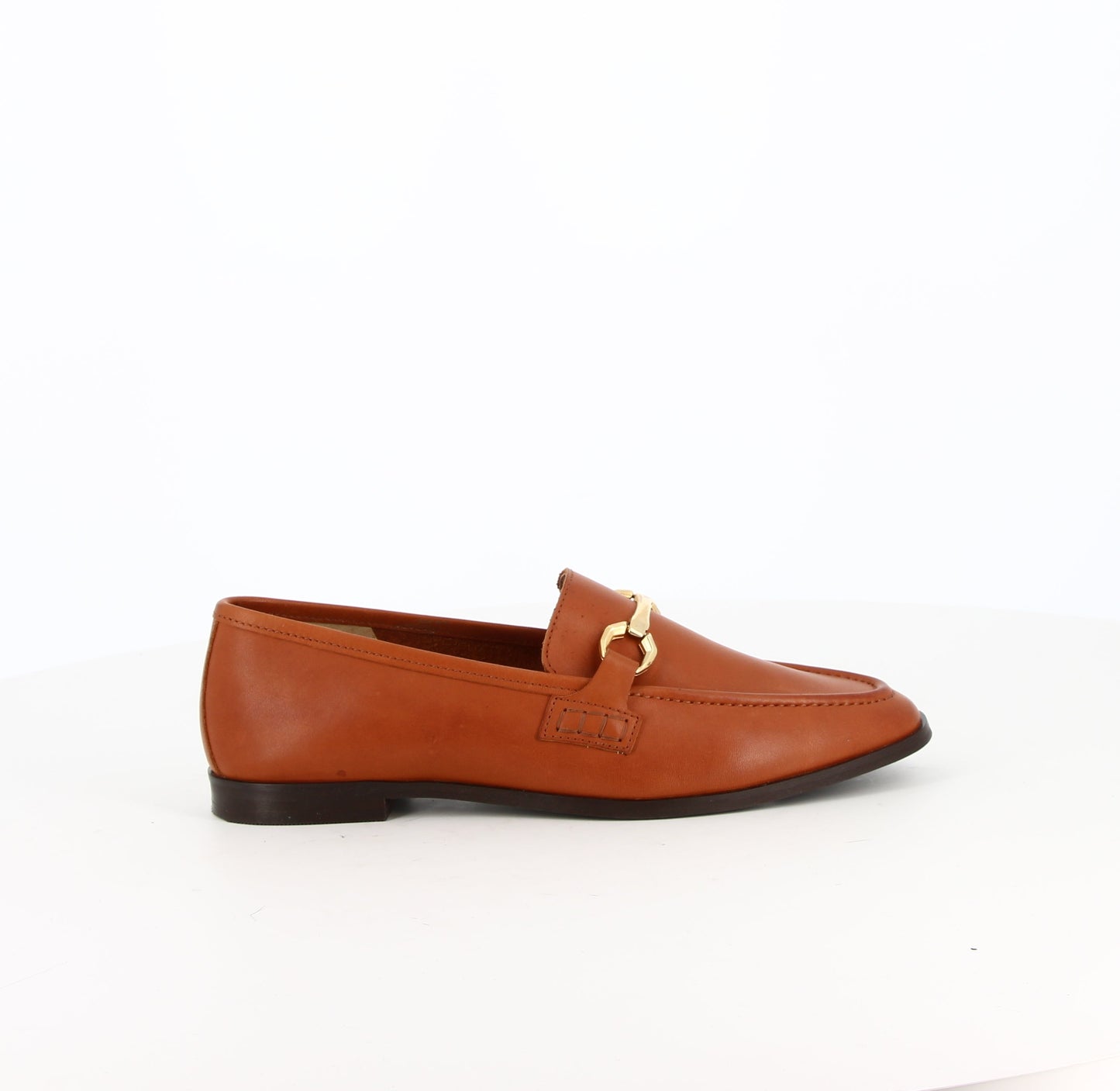 Mocassins en cuir Vague Cognac