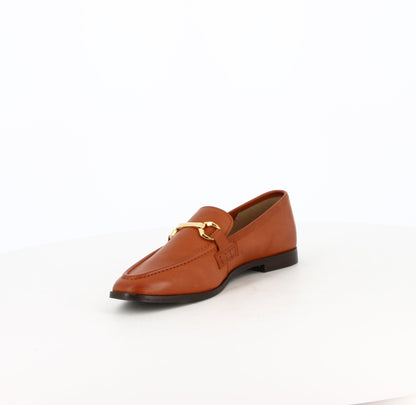 Mocassins en cuir Vague Cognac