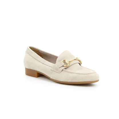 Mocassins en cuir Néon Beige