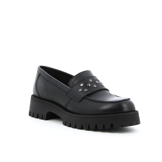 Mocassins en cuir Pélican Noir