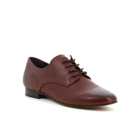 Derbies en cuir Asphalte Marron
