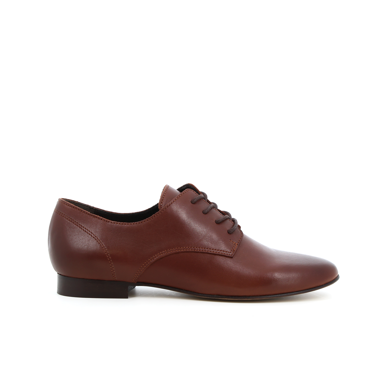 Derbies en cuir Asphalte Marron