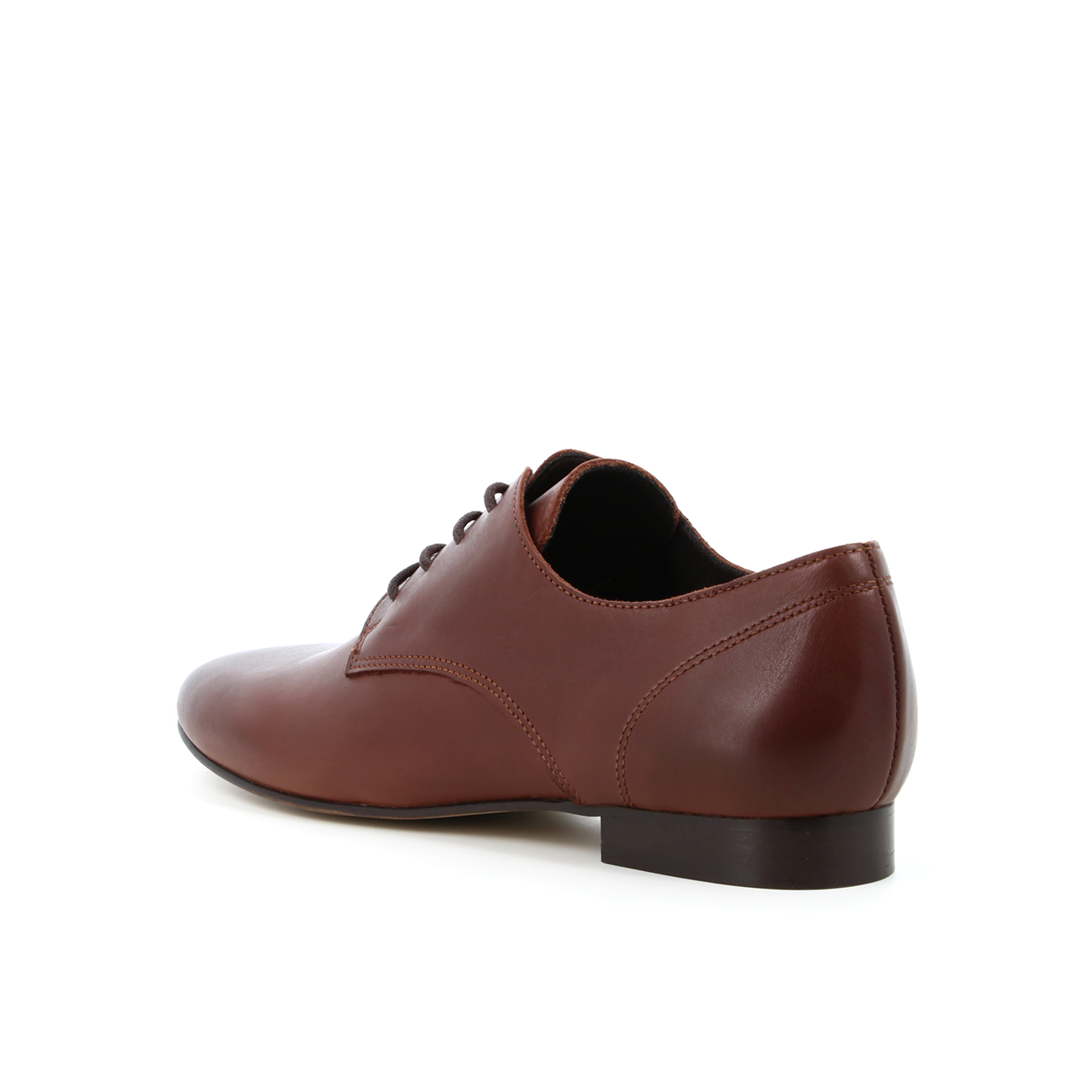 Derbies en cuir Asphalte Marron