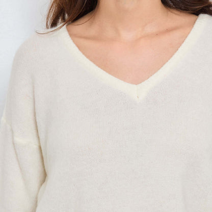 COL V OPALINE BLANC