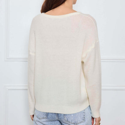 COL V OPALINE BLANC