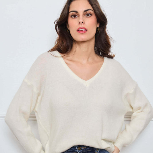 COL V OPALINE BLANC