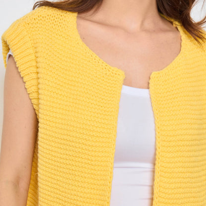 TRICOT SANS MANCHES THEOLINE JAUNE