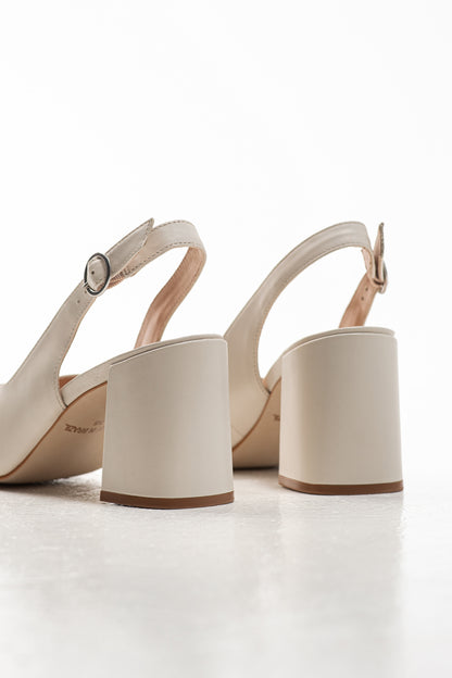 TONYA NAPA LEATHER BIRCH - SANDALE
