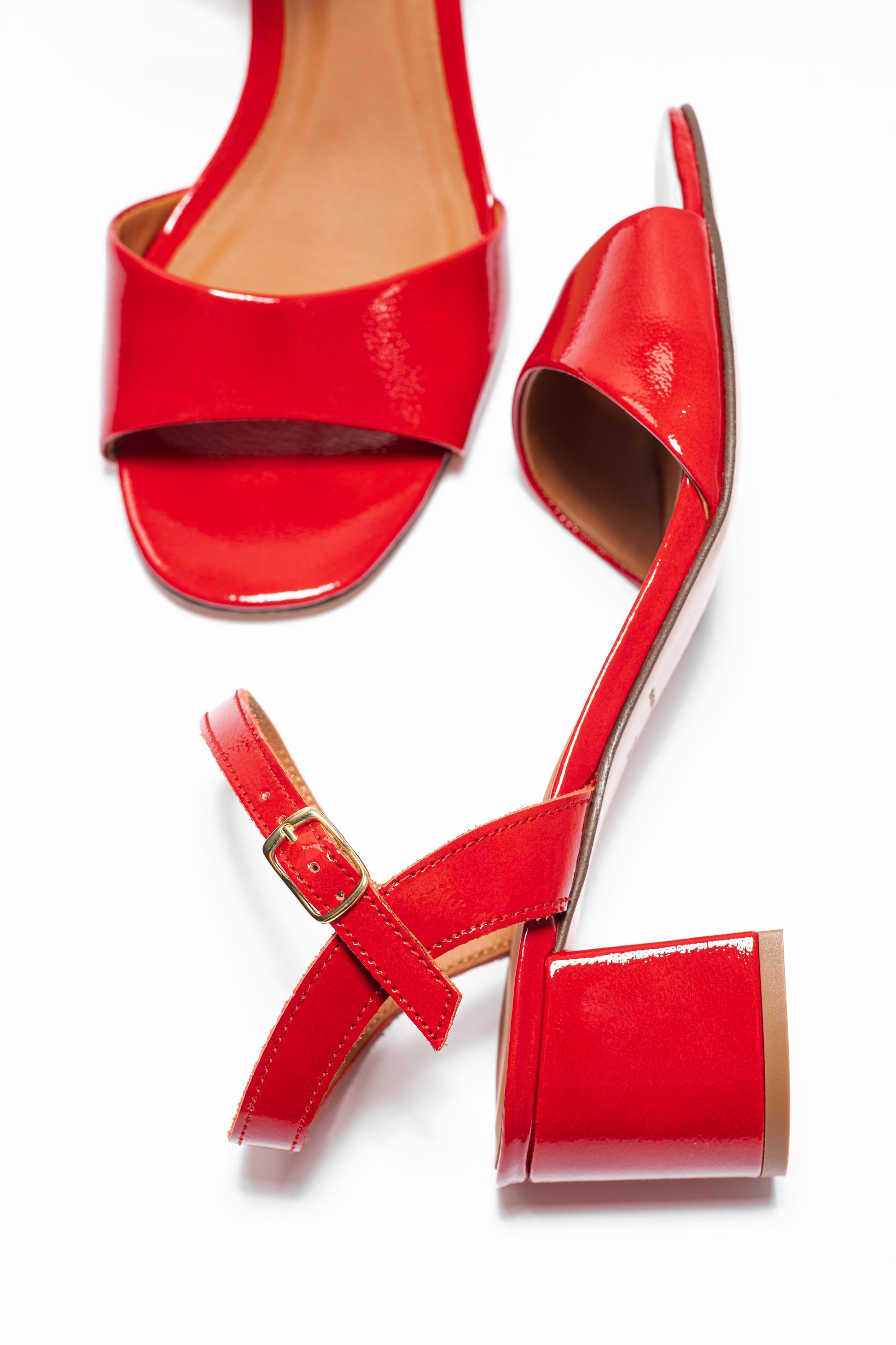 VICKI ROUGE VERNIS - SANDALE