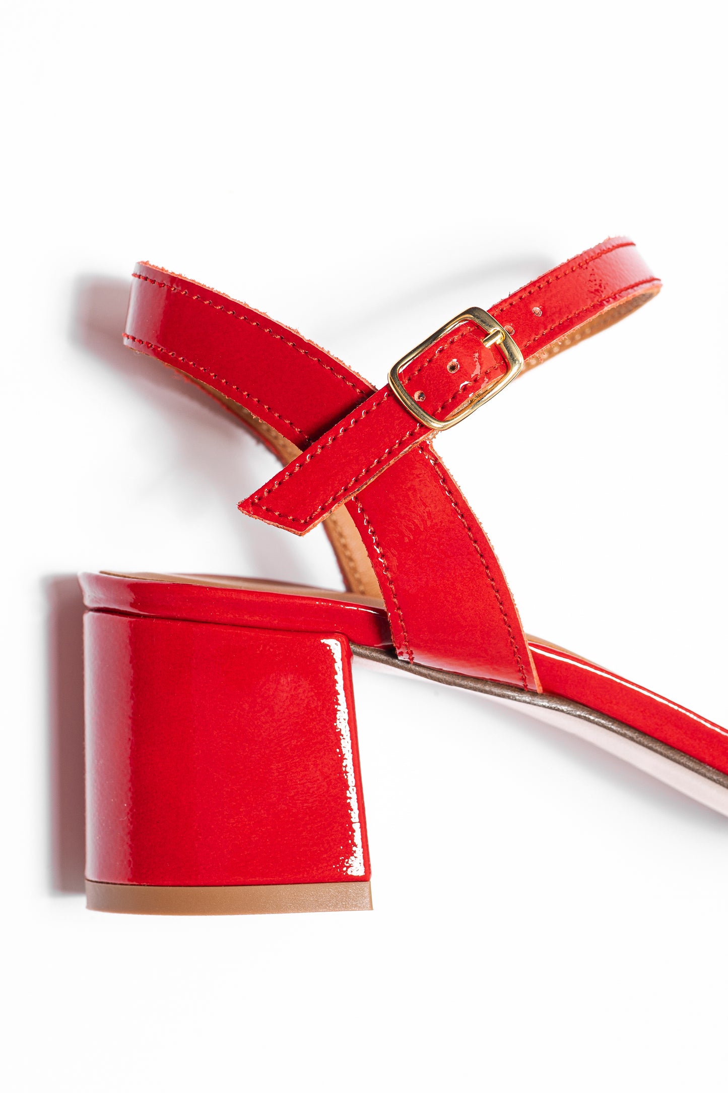 VICKI ROUGE VERNIS - SANDALE
