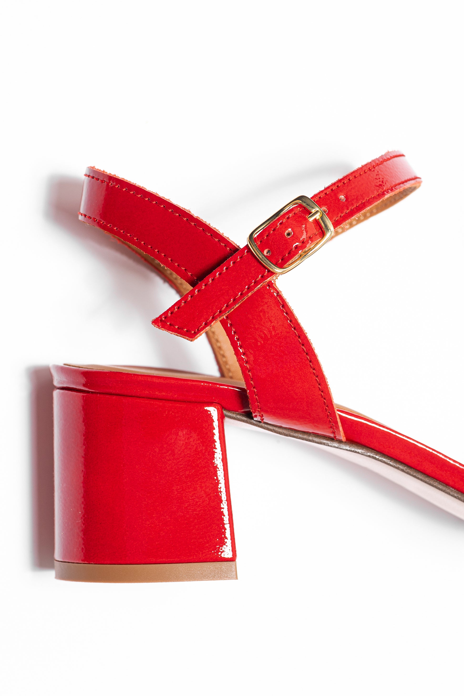 VICKI ROUGE VERNIS - SANDALE