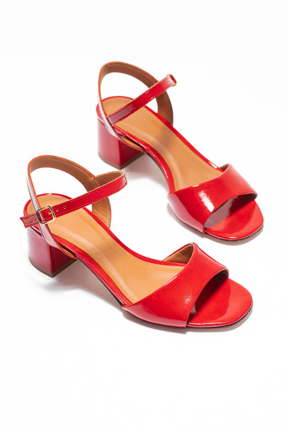 VICKI ROUGE VERNIS - SANDALE