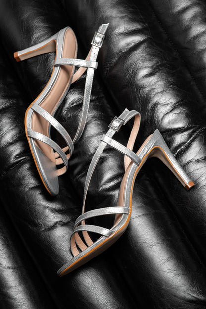 ELIZABETHA METALLIC NAPA SILVER - SANDALE