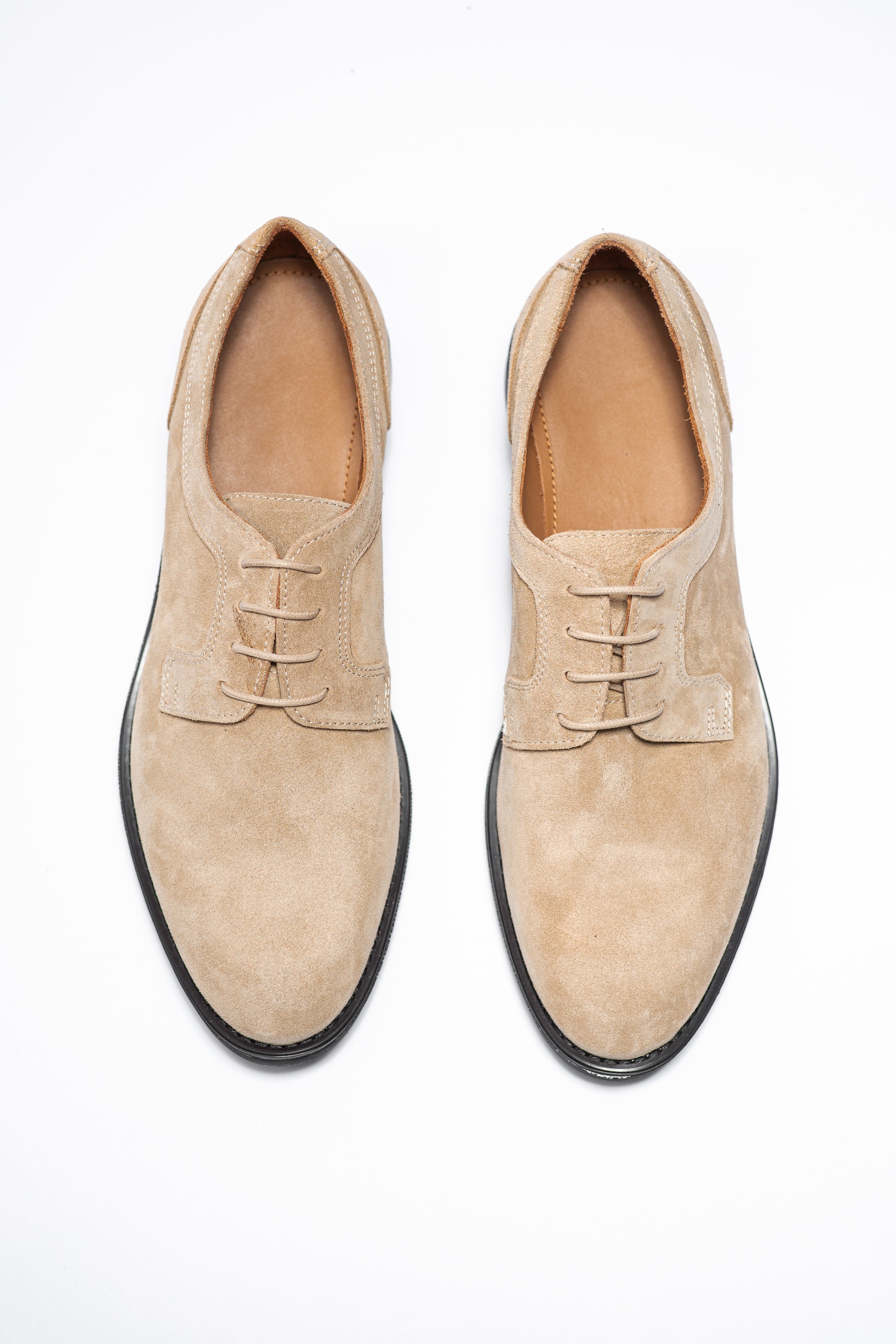 CHRISTOPHER BEIGE SUEDE - DERBY