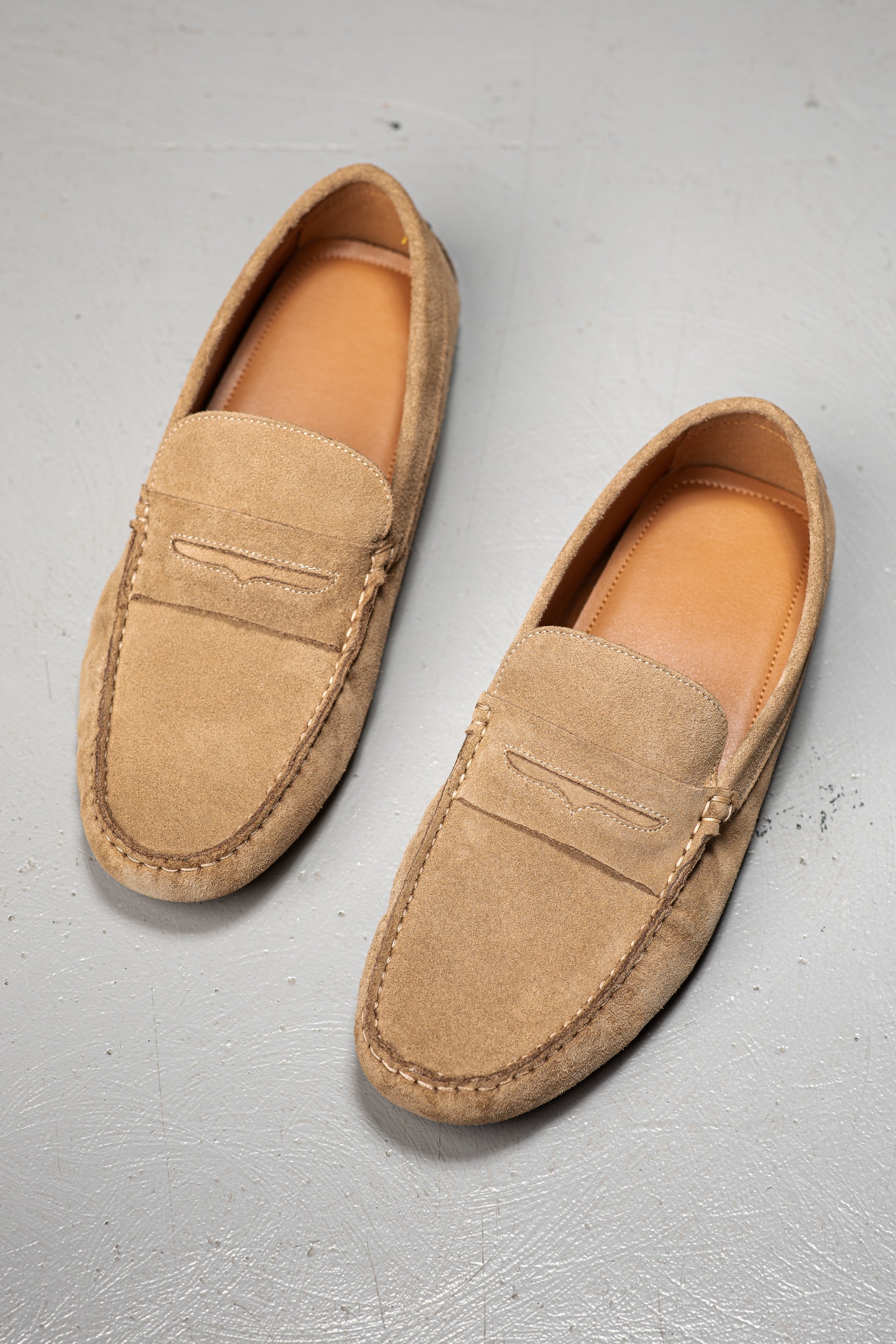 JASON BEIGE SUEDE - MOCASSIN
