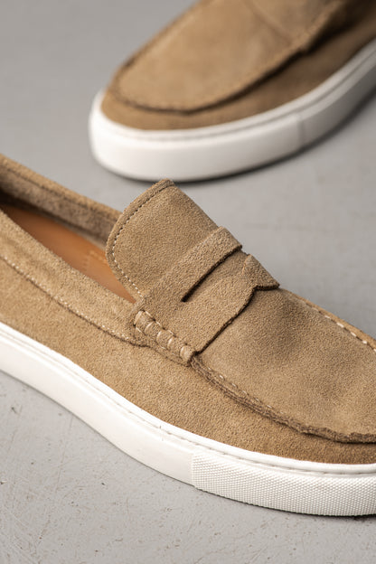 MATTHEW BEIGE SUEDE - MOCASSIN