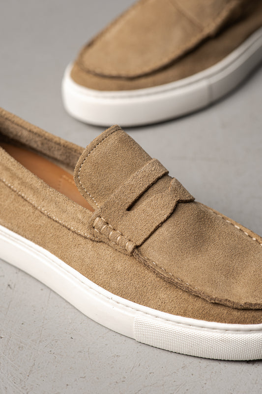MATTHEW BEIGE SUEDE - MOCASSIN