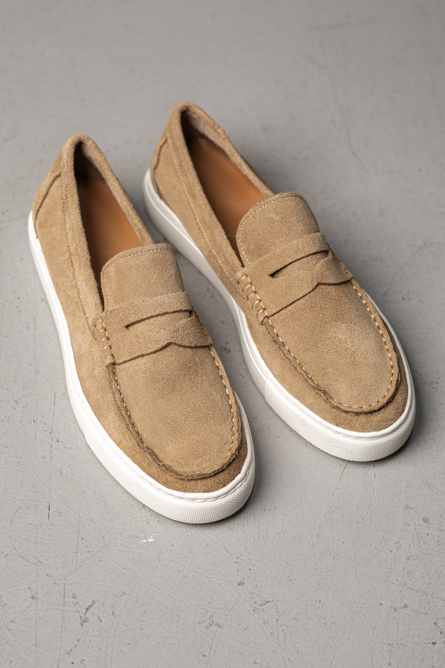 MATTHEW BEIGE SUEDE - MOCASSIN