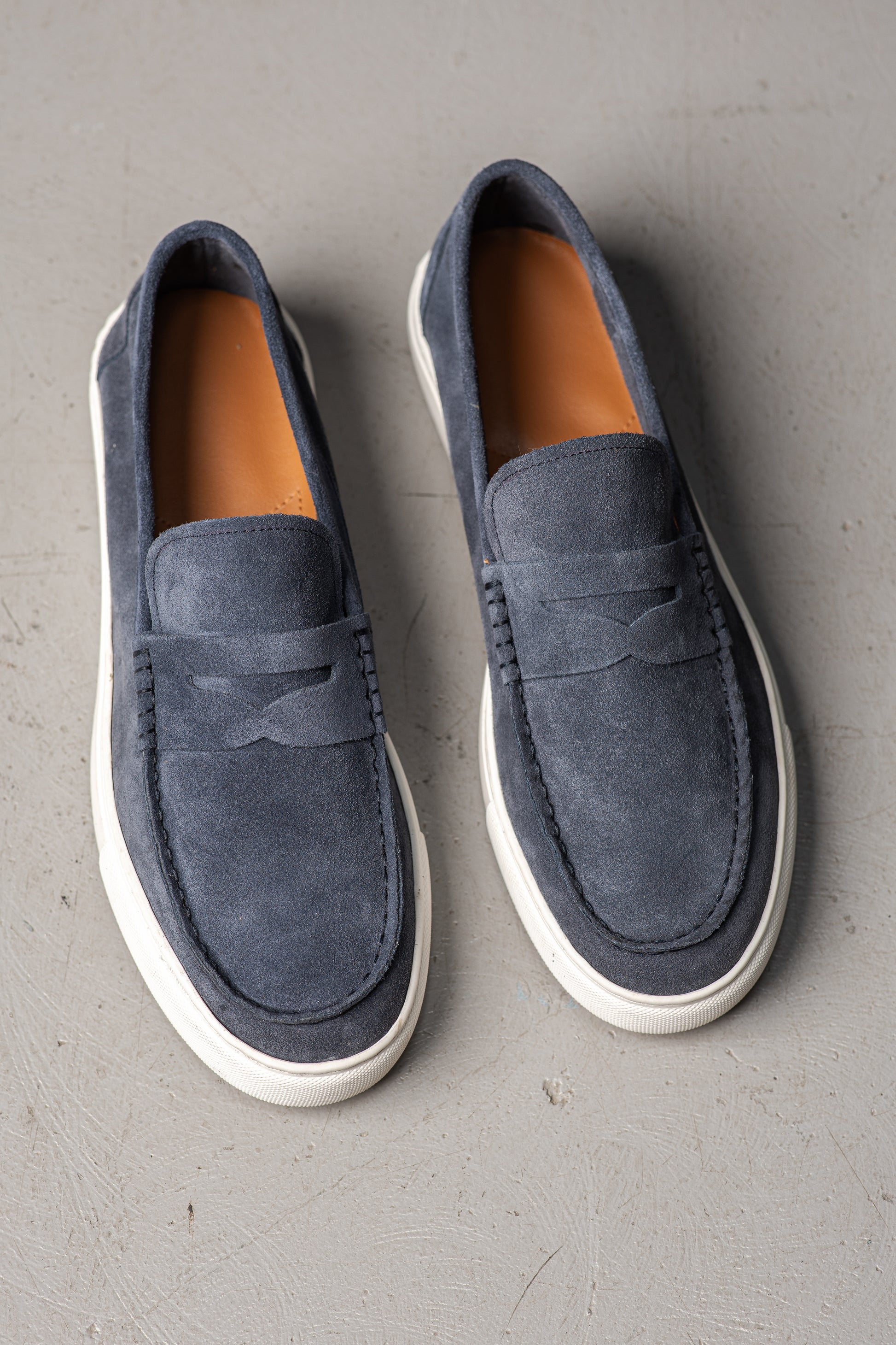 MATTHEW BLEU JEAN SUEDE - MOCASSIN
