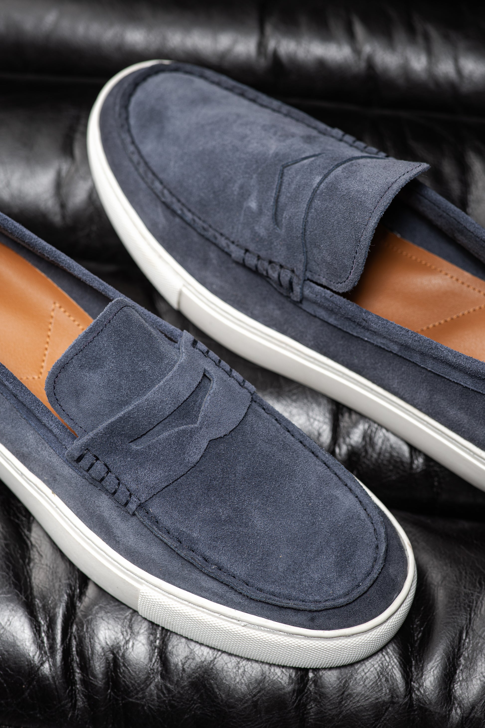 MATTHEW BLEU JEAN SUEDE - MOCASSIN