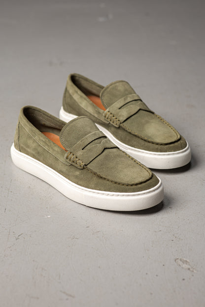 MATTHEW KAKI CLAIR SUEDE - MOCASSIN