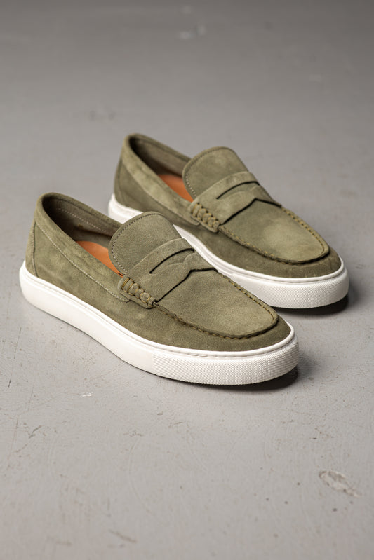 MATTHEW KAKI CLAIR SUEDE - MOCASSIN