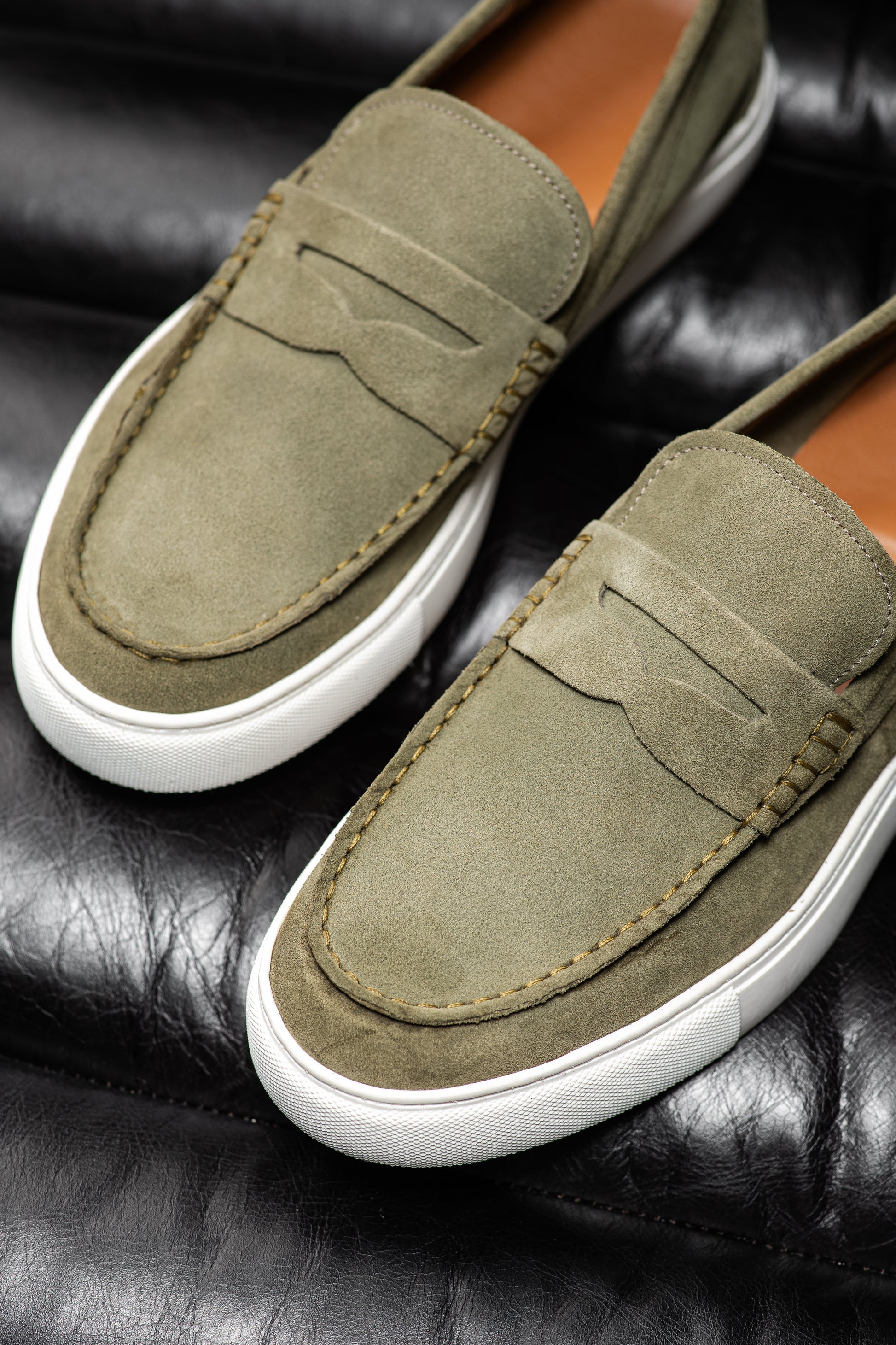 MATTHEW KAKI CLAIR SUEDE - MOCASSIN