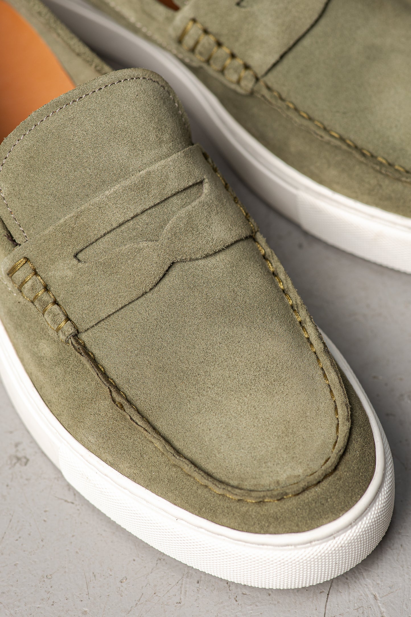 MATTHEW KAKI CLAIR SUEDE - MOCASSIN