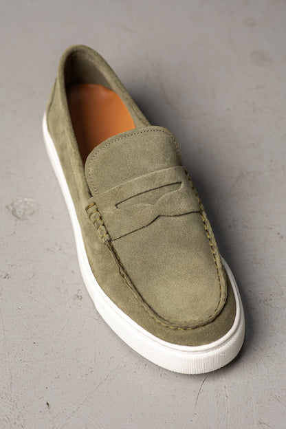 MATTHEW KAKI CLAIR SUEDE - MOCASSIN