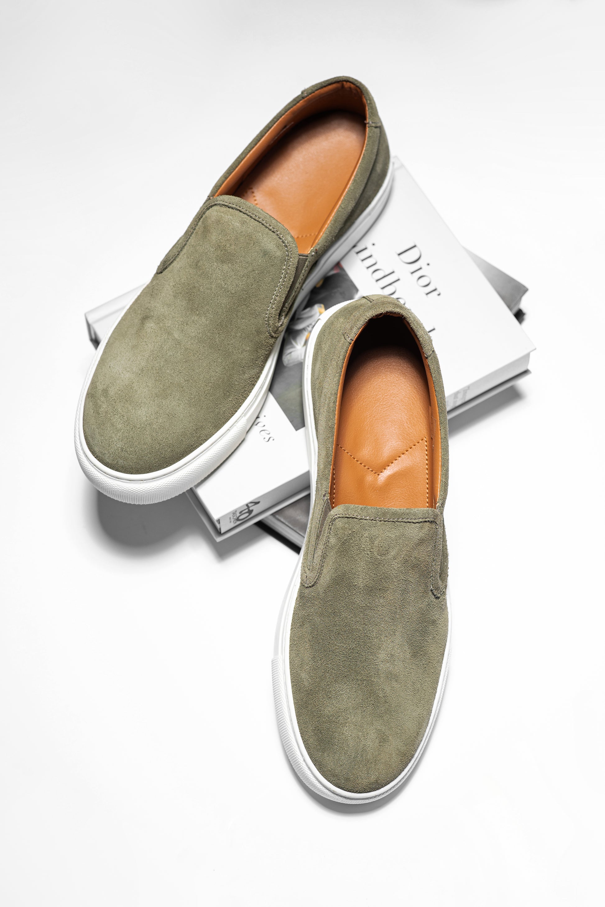 JUSTIN KAKI SUEDE - MOCASSIN