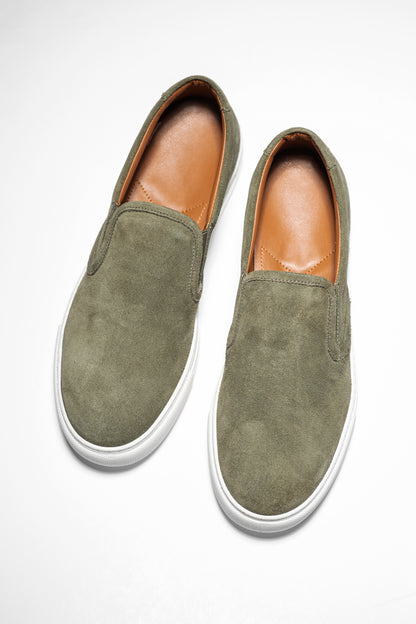 JUSTIN KAKI SUEDE - MOCASSIN
