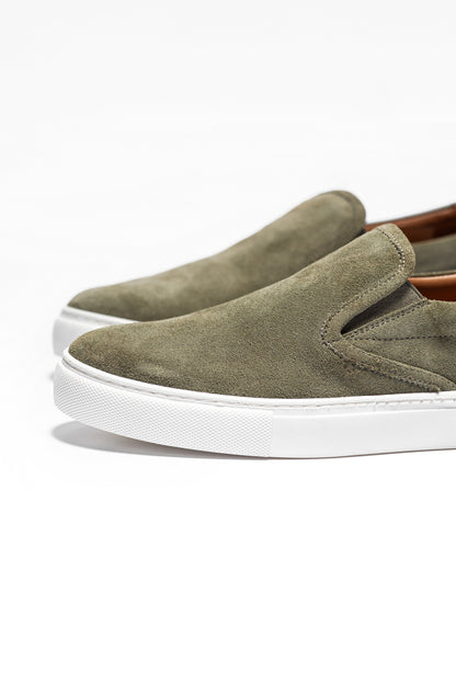 JUSTIN KAKI SUEDE - MOCASSIN