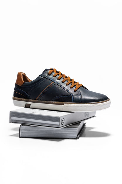 NIELS BLEU MARINE - SNEAKERS BAS