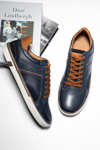 NIELS BLEU MARINE - SNEAKERS BAS