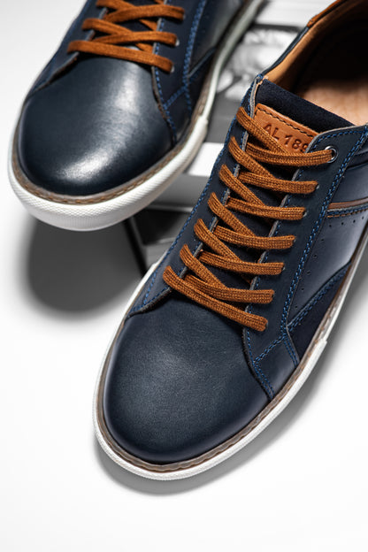 NIELS BLEU MARINE - SNEAKERS BAS