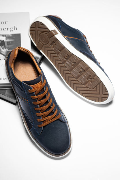 NIELS BLEU MARINE - SNEAKERS BAS