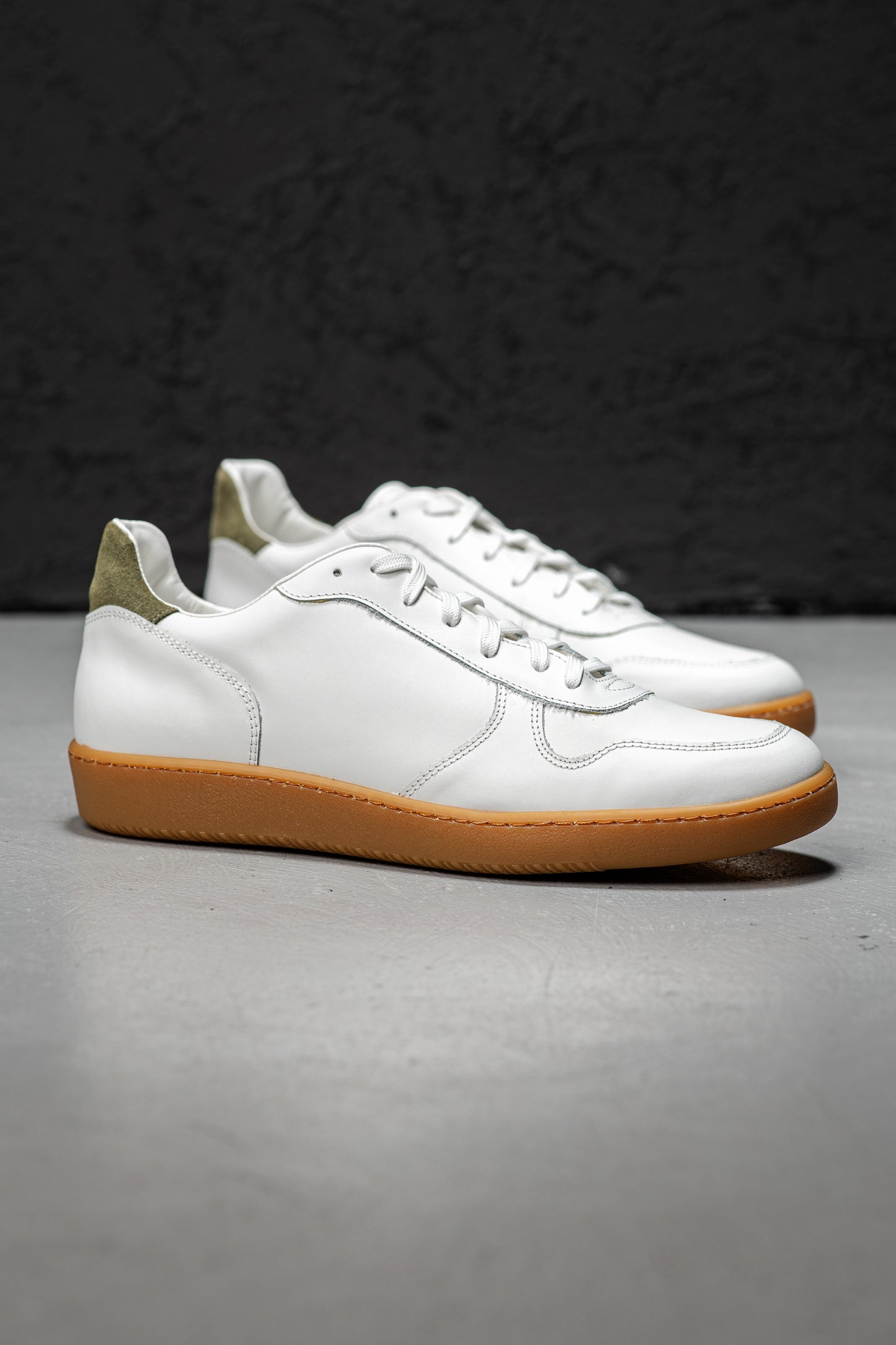 LIAM BLANC / KAKI - SNEAKERS BAS