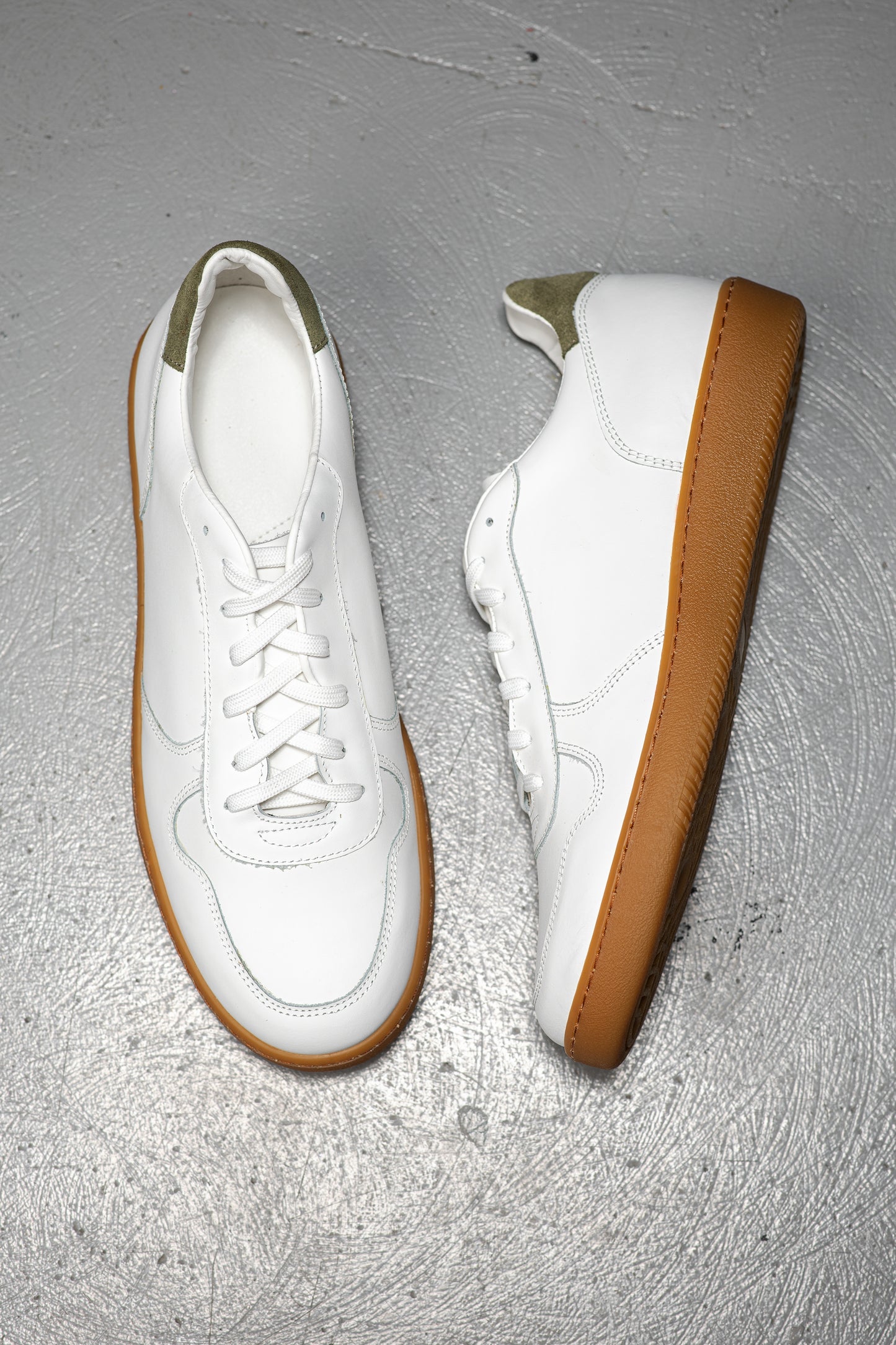 LIAM BLANC / KAKI - SNEAKERS BAS