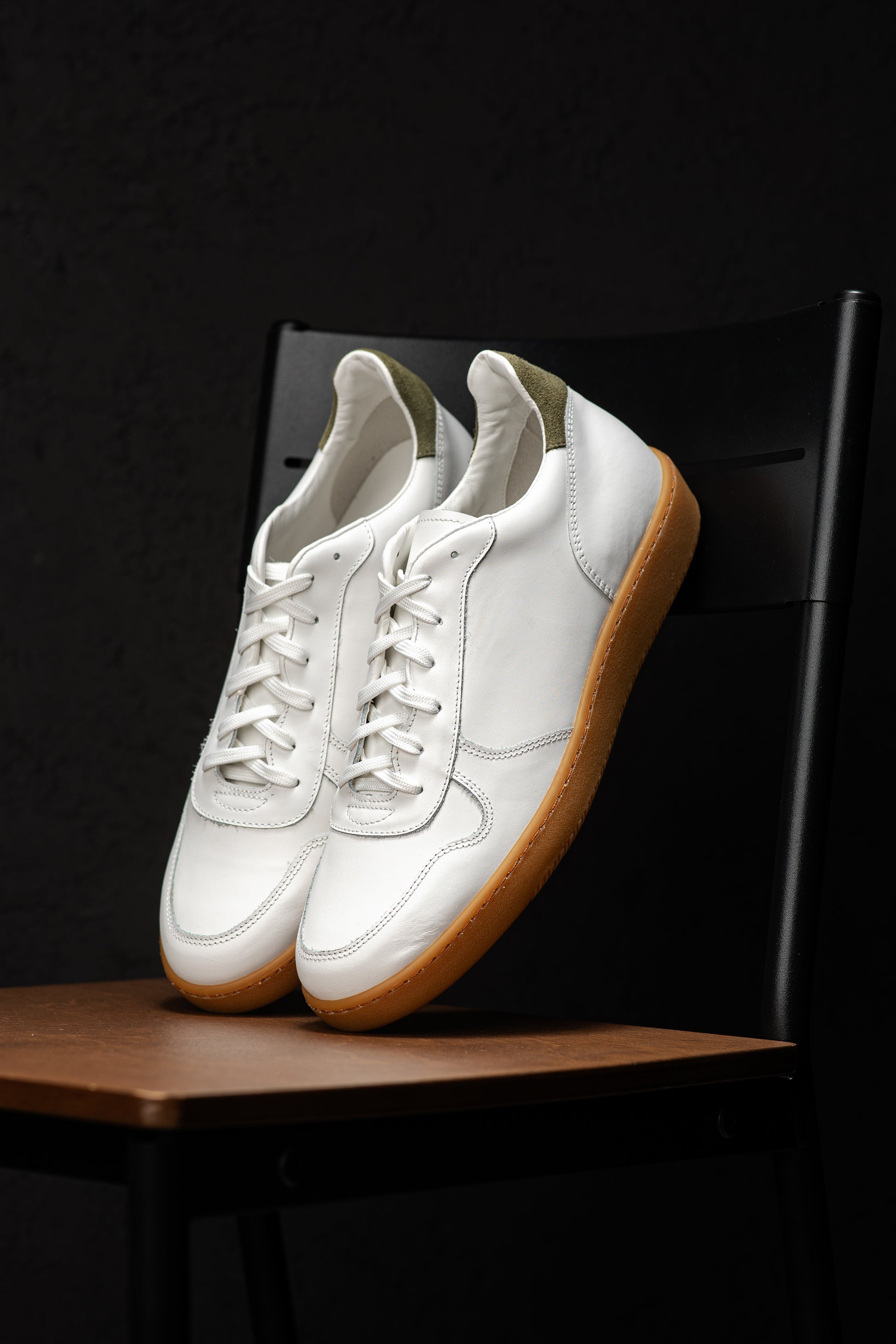 LIAM BLANC / KAKI - SNEAKERS BAS