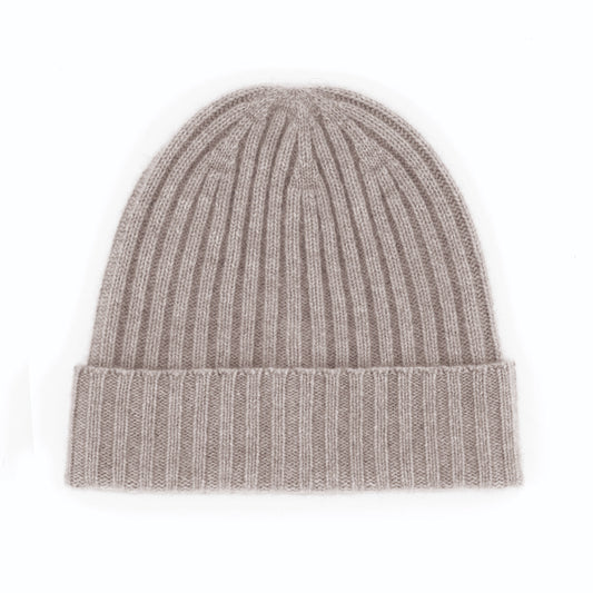 Cashmere beanie - Light grey