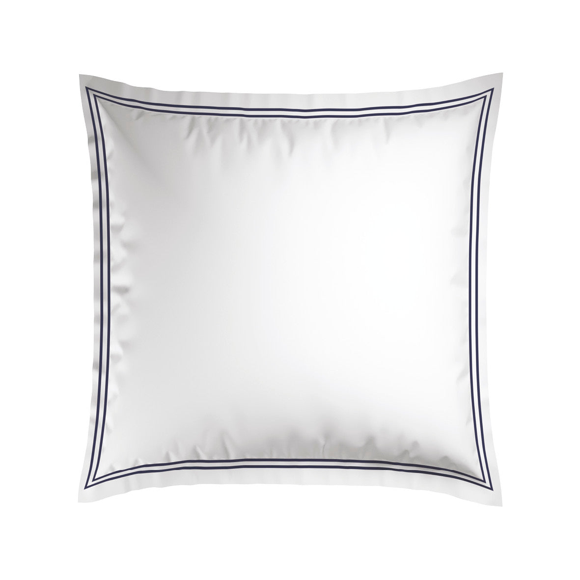 2 pillowcases - 100% cotton sateen TC200 - Nîmes - dark blue / white