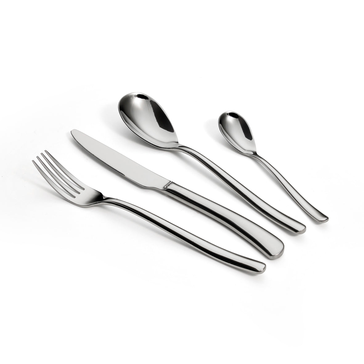 Cutlery box in stainless steel - Horizon - Silver -24 pieces Default Title