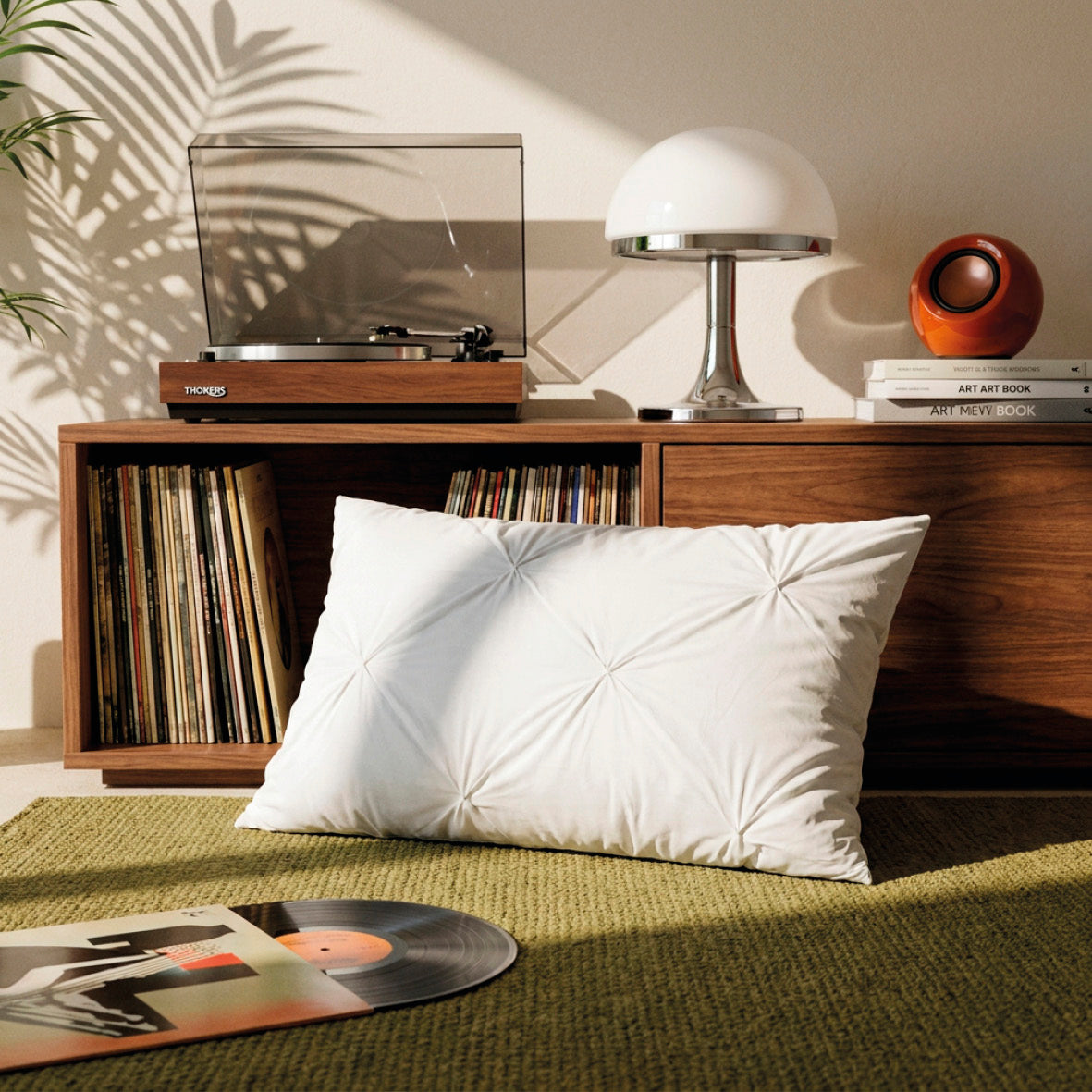 Pillowcase cotton satin pleated - Lys White