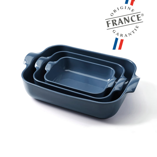 Set of 3 ovendishes XL - L - M - Dark Blue Default Title