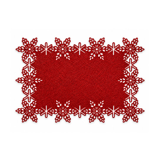 Glitter polyester placemat - Red Default Title