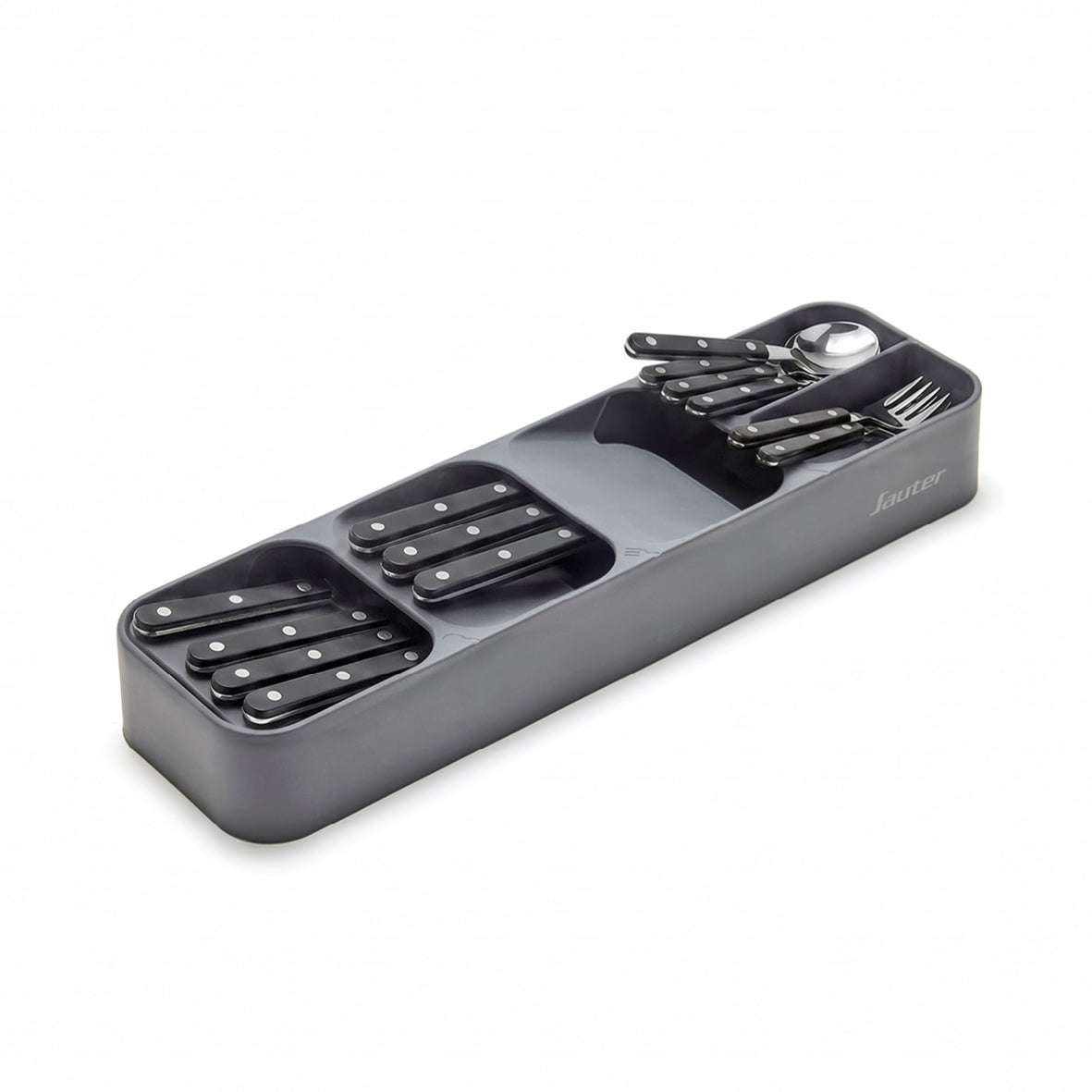 Cutlery tray for drawers - Grey